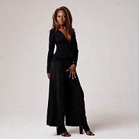 Брюки MALLONI Брюки-палаццо черного цвета